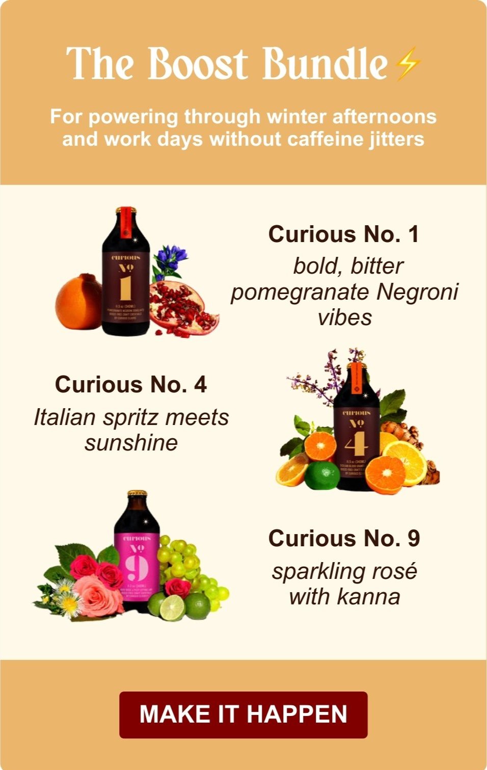 The Boost Bundle with Curious No. 1, No. 4 and No. 9