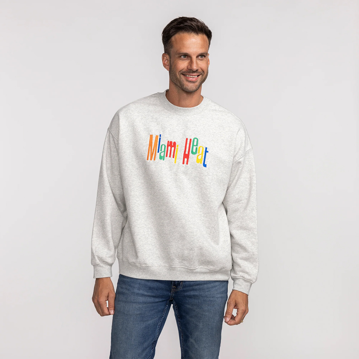 Court Culture Support Women 'Miami Multicolor' Unisex Embroidered Crewneck
