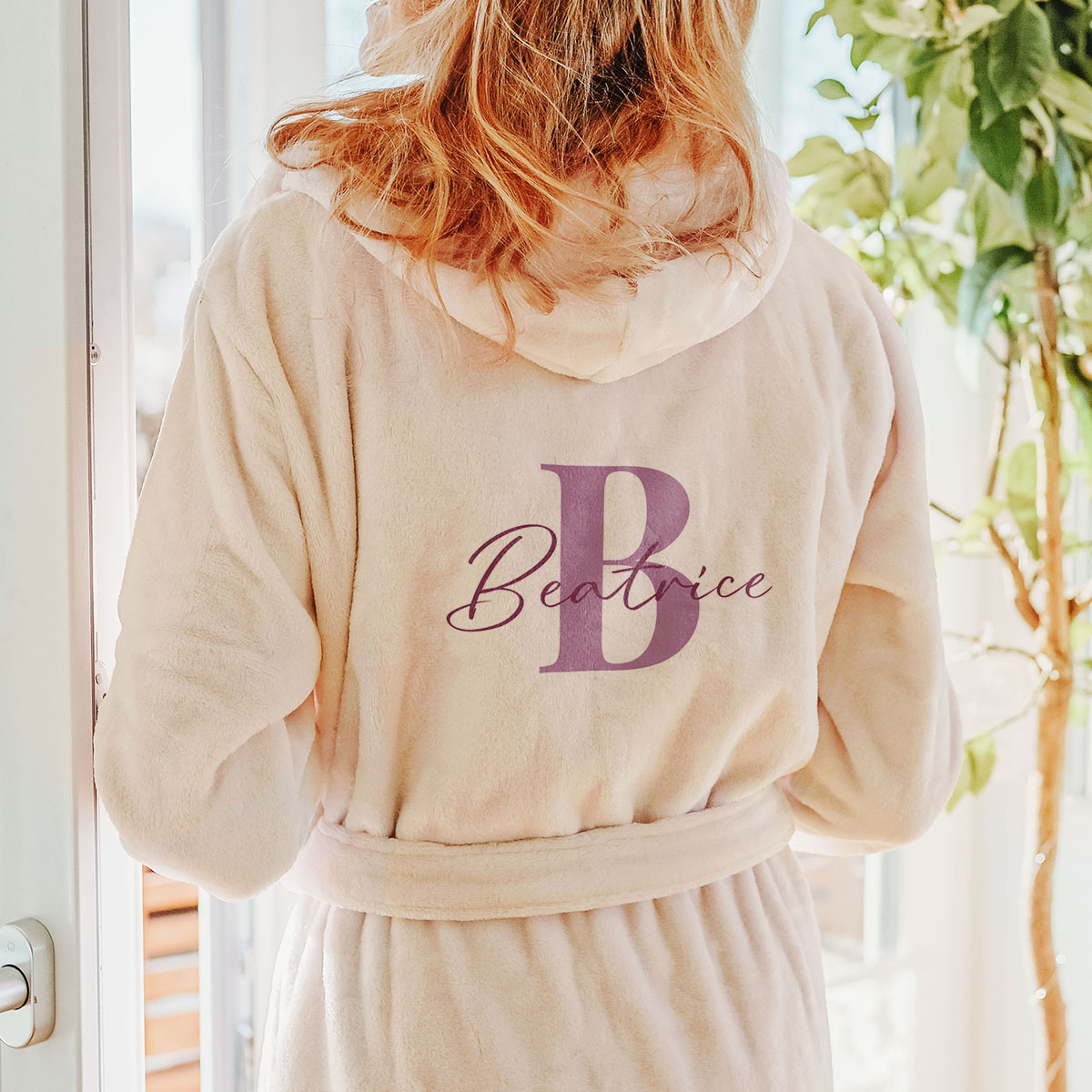 Image of Personalised Bathrobe with Name and Monogram