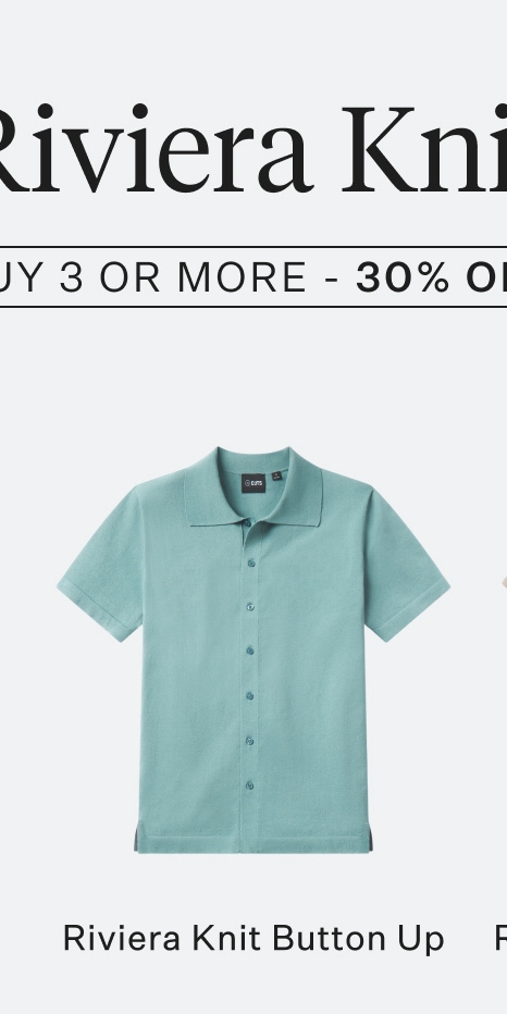 Riviera Knit Button Up