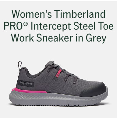 Women's Timberland PRO® Intercept Steel Toe Work Sneaker in Grey