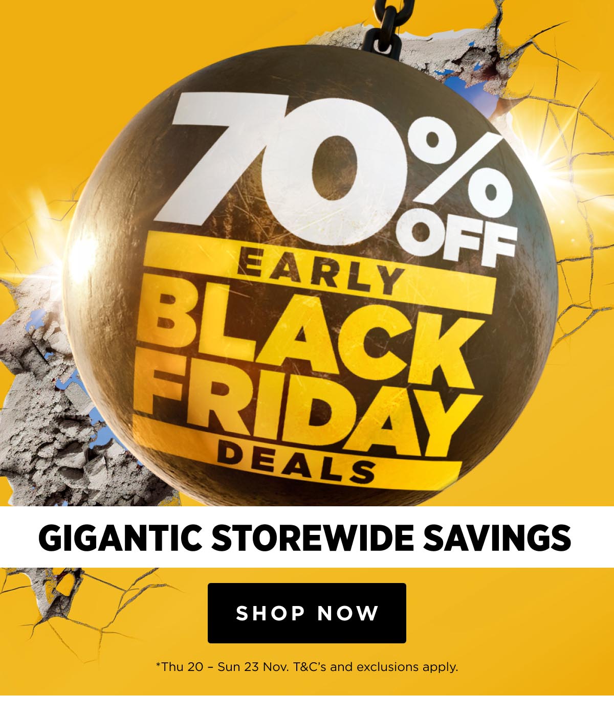70% Off Early Black Friday Deals