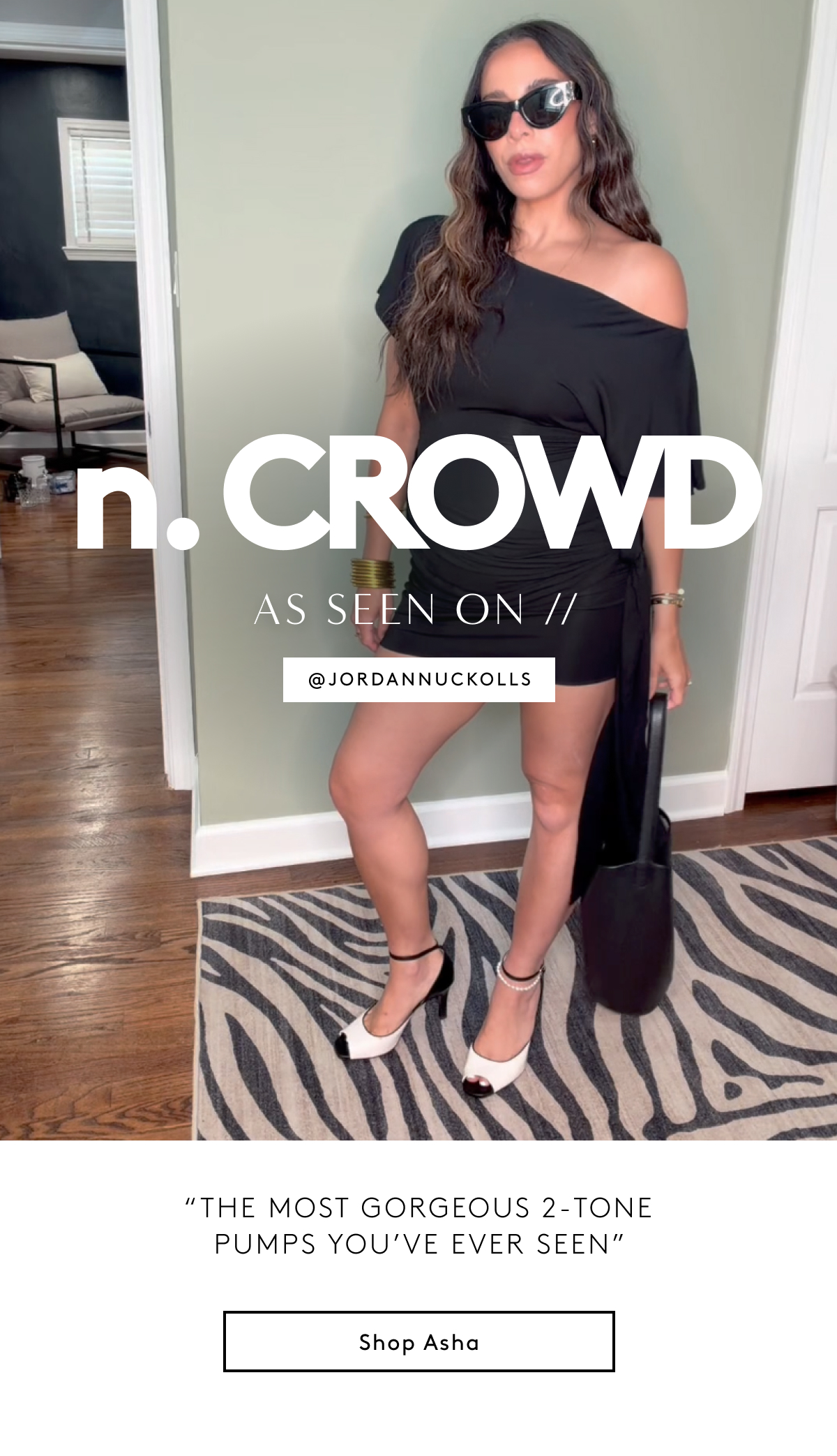 N. Crowd - As Seen On // @Jordannuckolls - “The Most Gorgeous 2-Tone Pumps You’ve Ever Seen” | Shop Asha