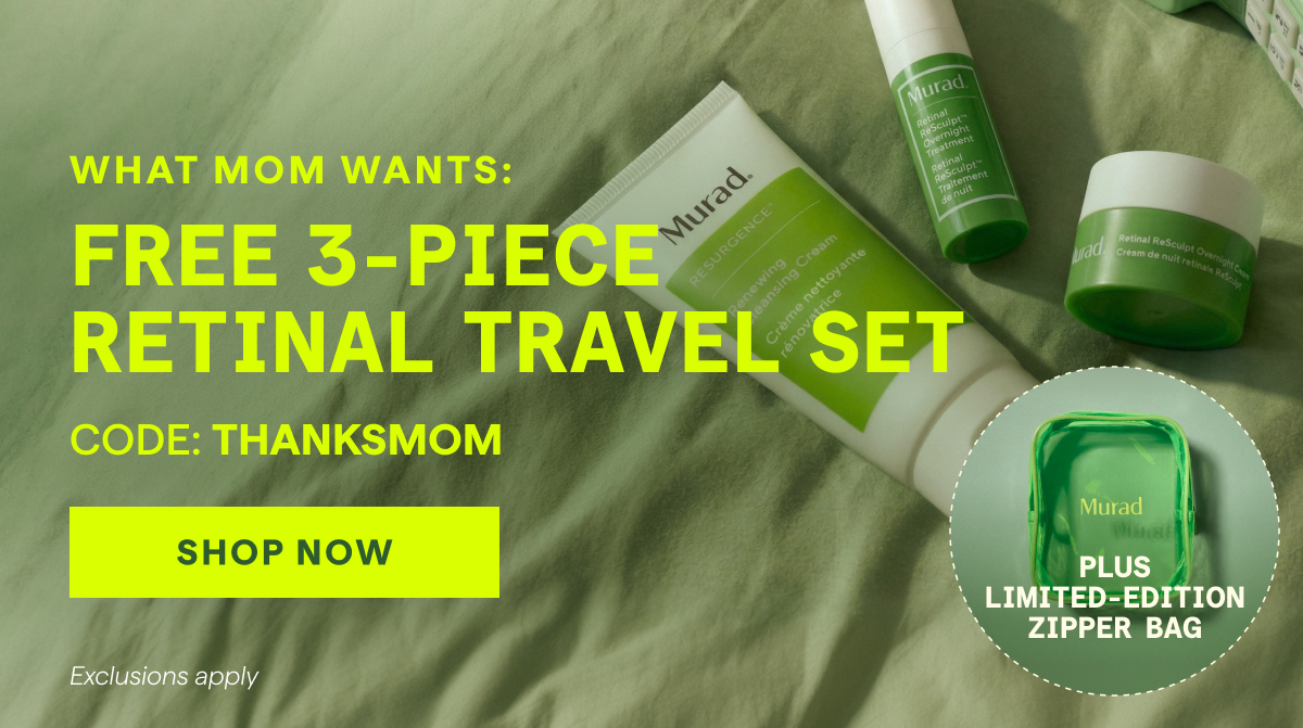 Free 3-Piece Retinal Travel Set - Code: THANKSMOM