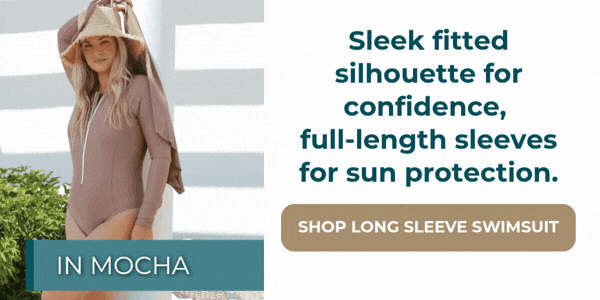 Sleek fitted silhouette for confidence, full-length sleeves for sun protection.