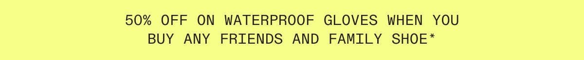 50% off on waterproof gloves