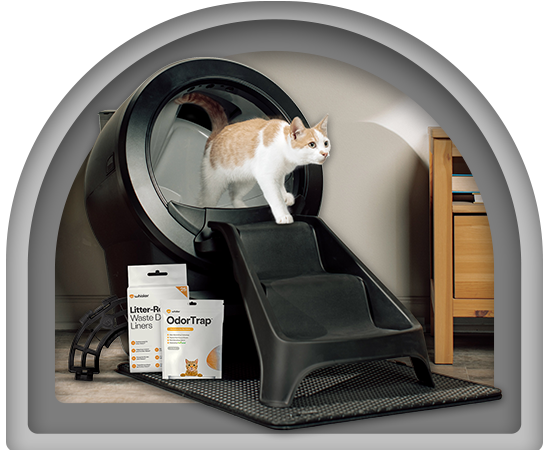 Litter-Robot 4 Self-Cleaning Cat Litter Box, LitterHopper Bundle