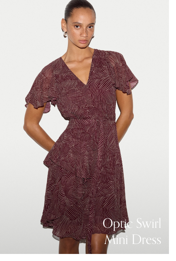 Optic Swirl Mini Dress