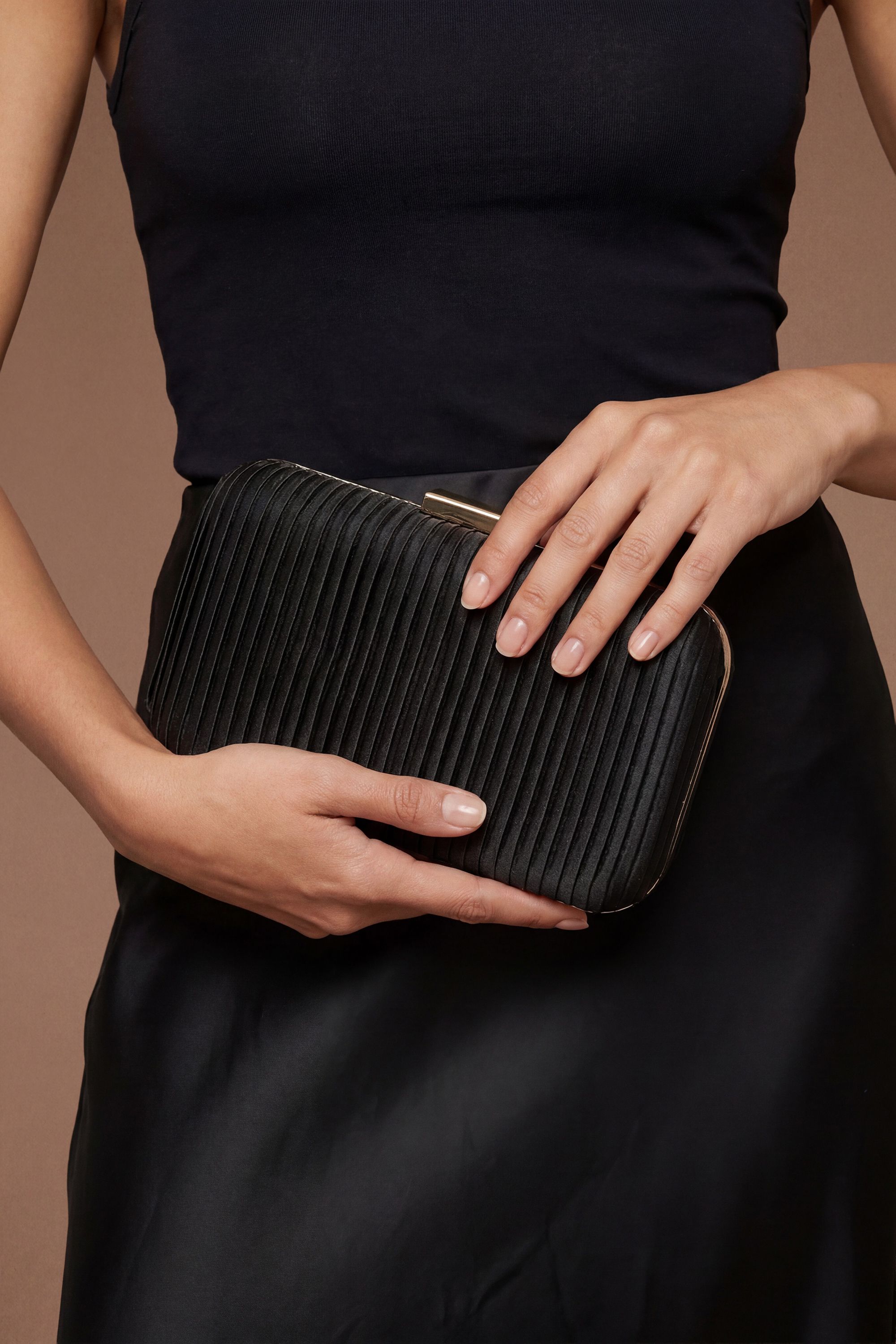 Brooke Satin Clutch Bag