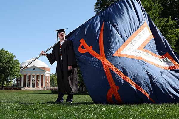 ROTC cadet and UVA cheerleader works hard to honor his little brother