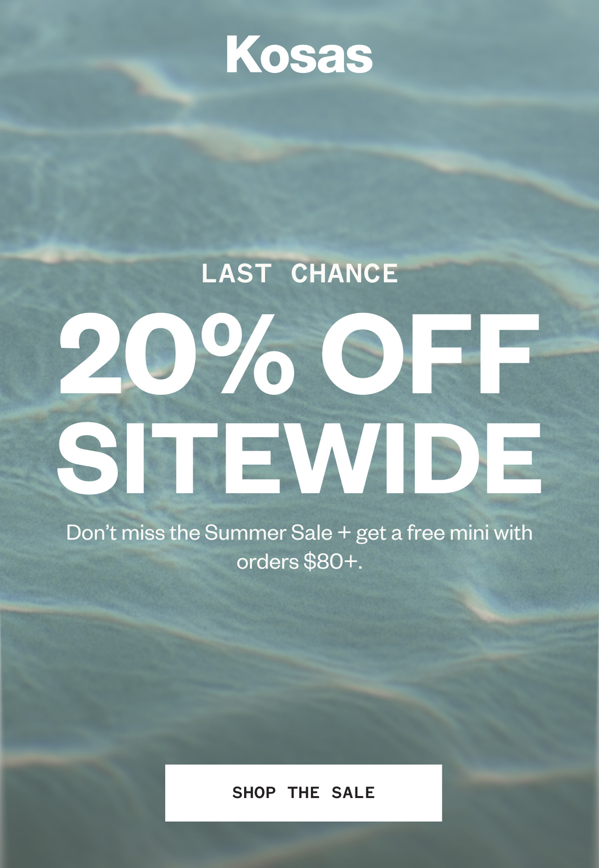 Don’t miss the Summer Sale + get a free mini of choice with orders $80+.