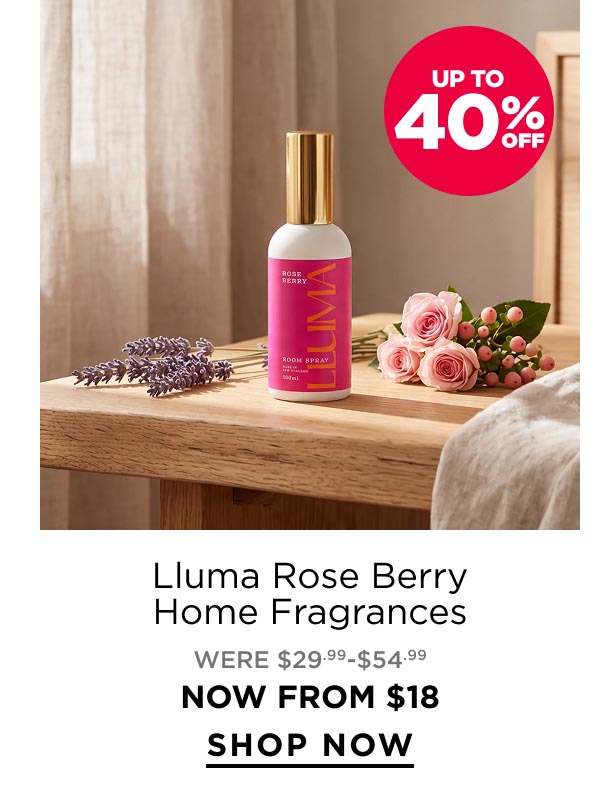 Lluma Rose Berry Home Fragance 