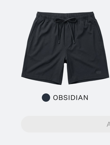 Crossover Short Unlined in Obsidian