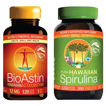 BioAstin Hawaiian Astaxanthin or Pure Hawaiian Spirulina