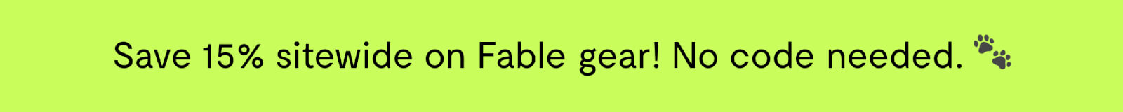 Save 15% sitewide on Fable gear!