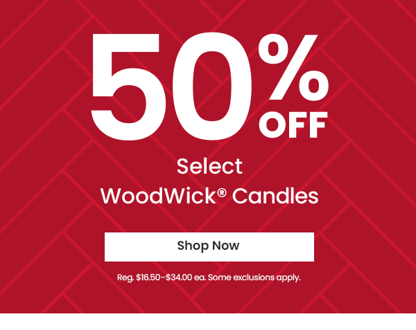 50% Off Select Woodwick