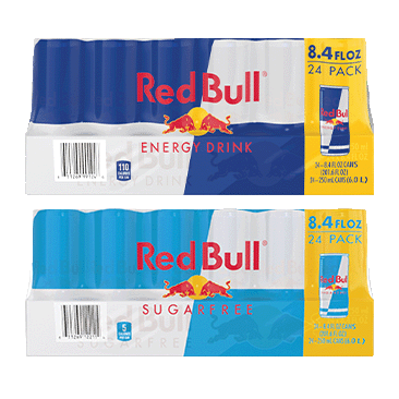 Red Bull Original and/or Sugar Free Energy Drink, 24/8.4 fl oz