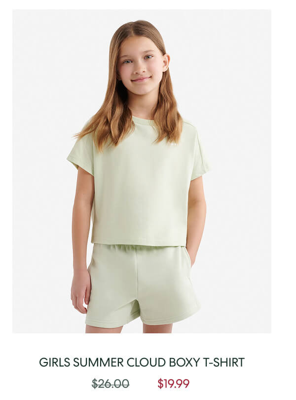 Girls Summer Cloud Boxy T-Shirt