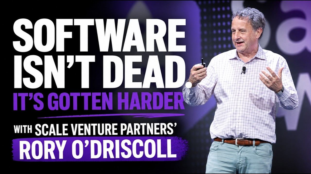 Software Isn't Dead. It's Gotten Harder with Scale Venture Partners' Rory O'Driscoll