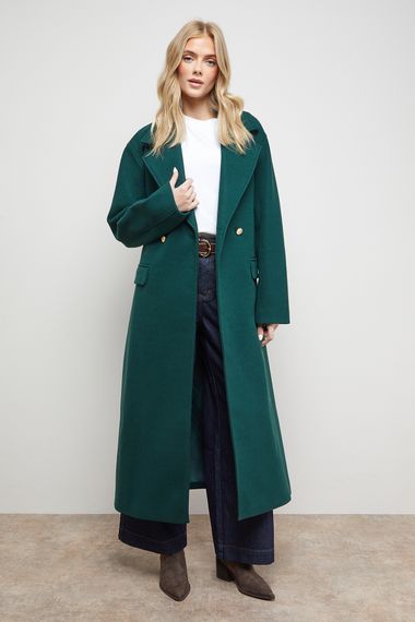 Tie Belt Detail Midi Coat