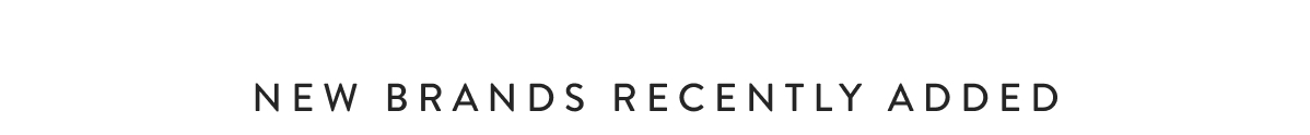 New Brands Recently Added