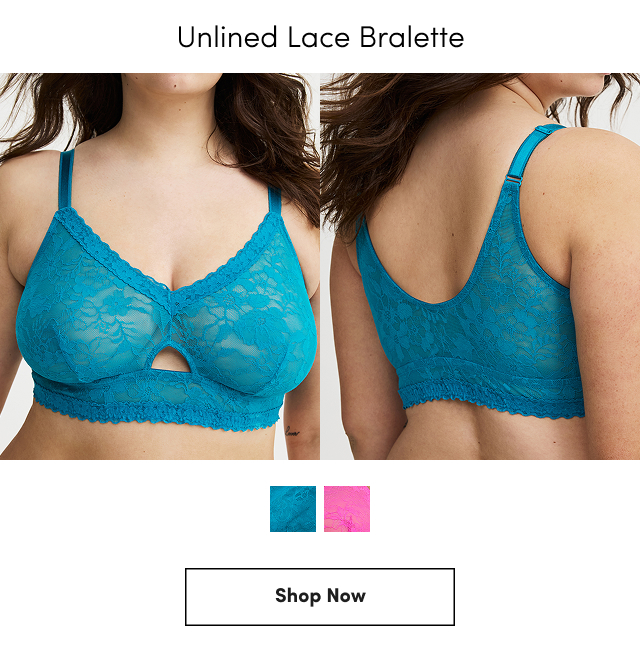 Unlined Lace Bralette | Shop Now >