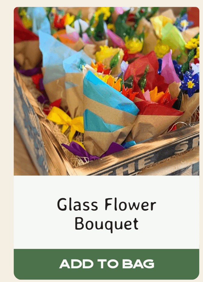 Glass Flower Bouquet