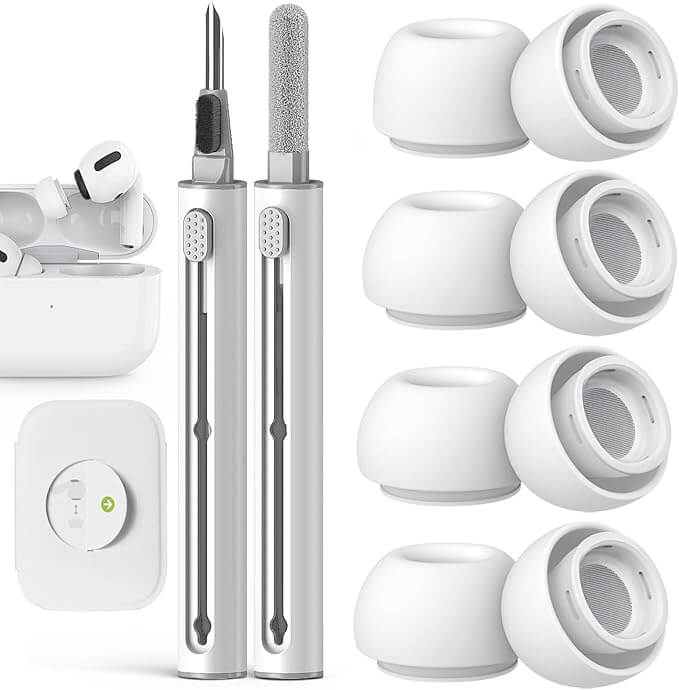 Pohgelan AirPods Pro Replacement Ear Tips and Cleaning Kit