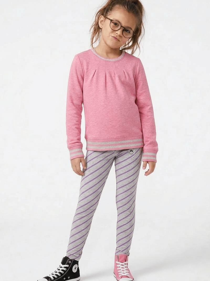 Striped Smiley Legging