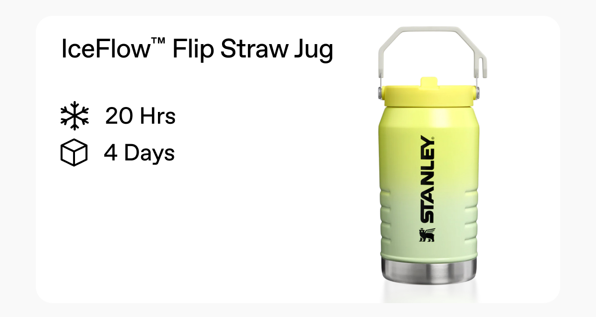 The IceFlow™ Flip Straw Jug | 64 OZ