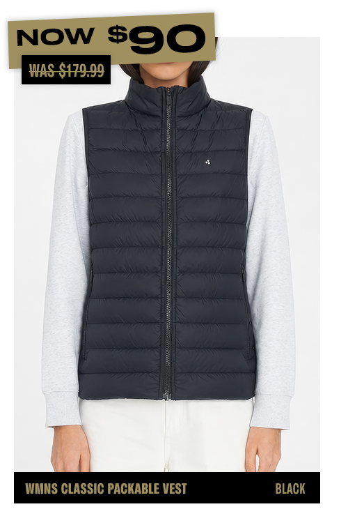 WMNS CLASSIC PACKABLE VEST BLACK
