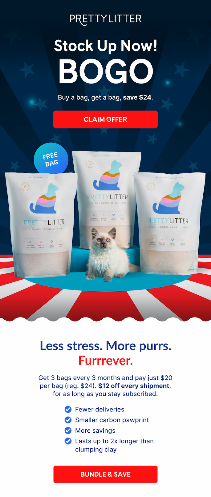 Memorial Day BOGO: Buy one bag, get one free