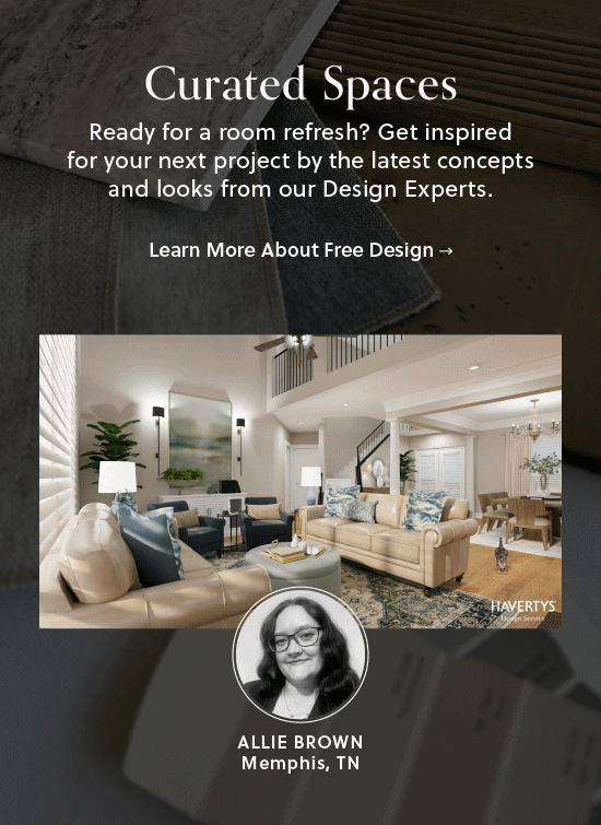 Animated GIF of our latest design projects - Learn More About Havertys Free Design Service