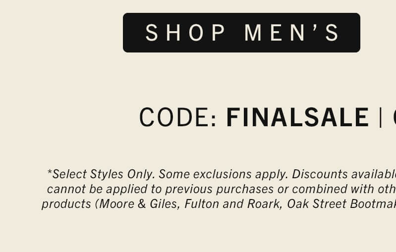 Shop Men's Sale