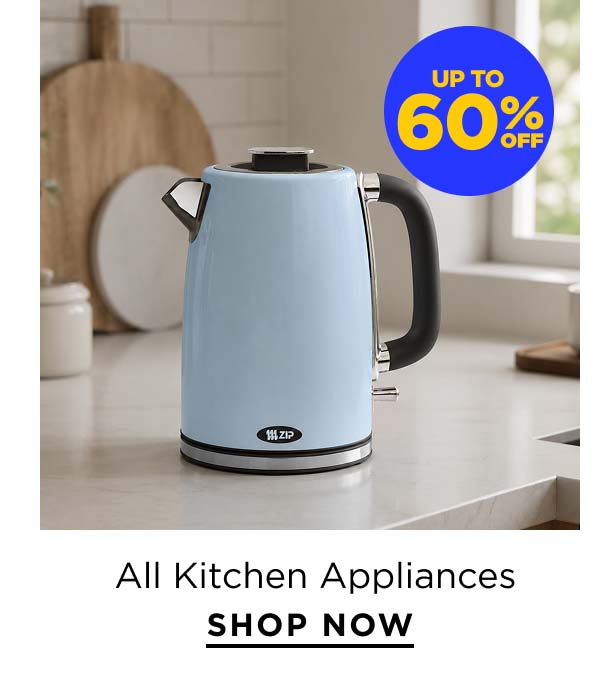 Up to 60% Off All Kitchen Appliances