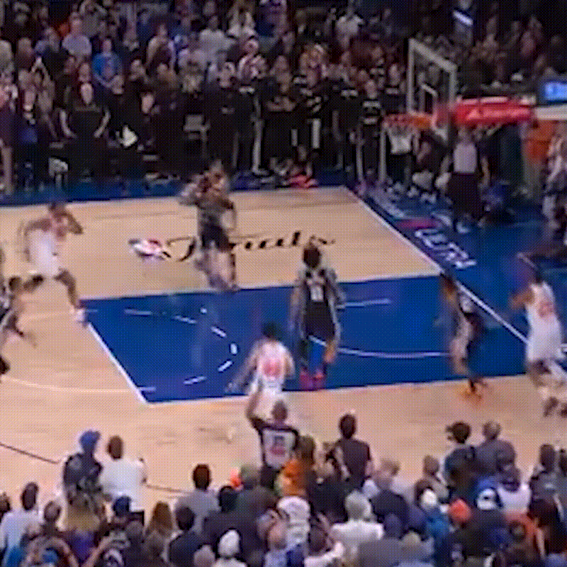 A short video of basketball players.