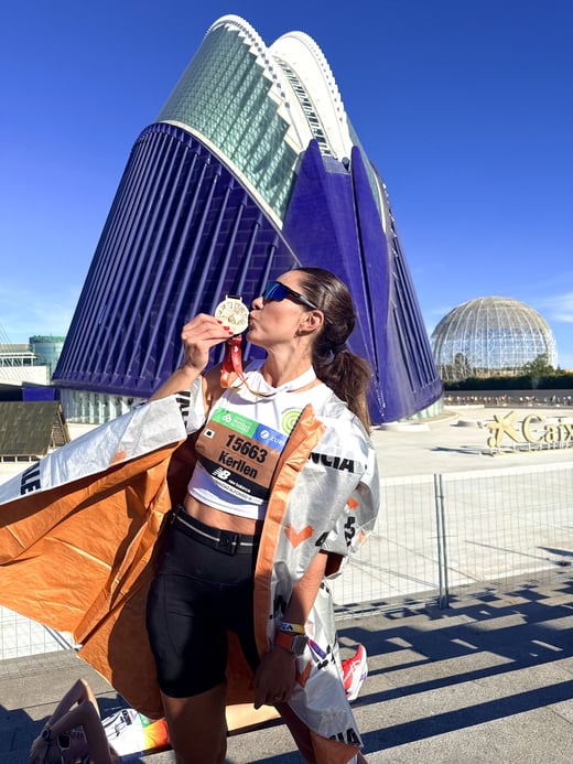 Valencia Marathon finisher pic