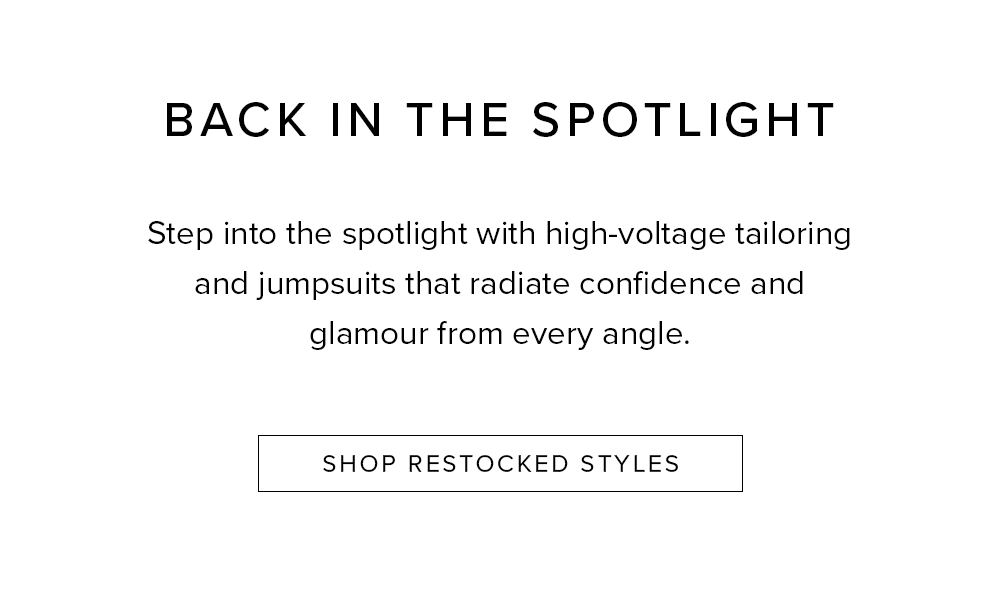 Back in the Spotlight