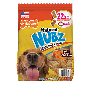 Nylabone NUBZ Dog Chews, 22-Count, 2-Pack