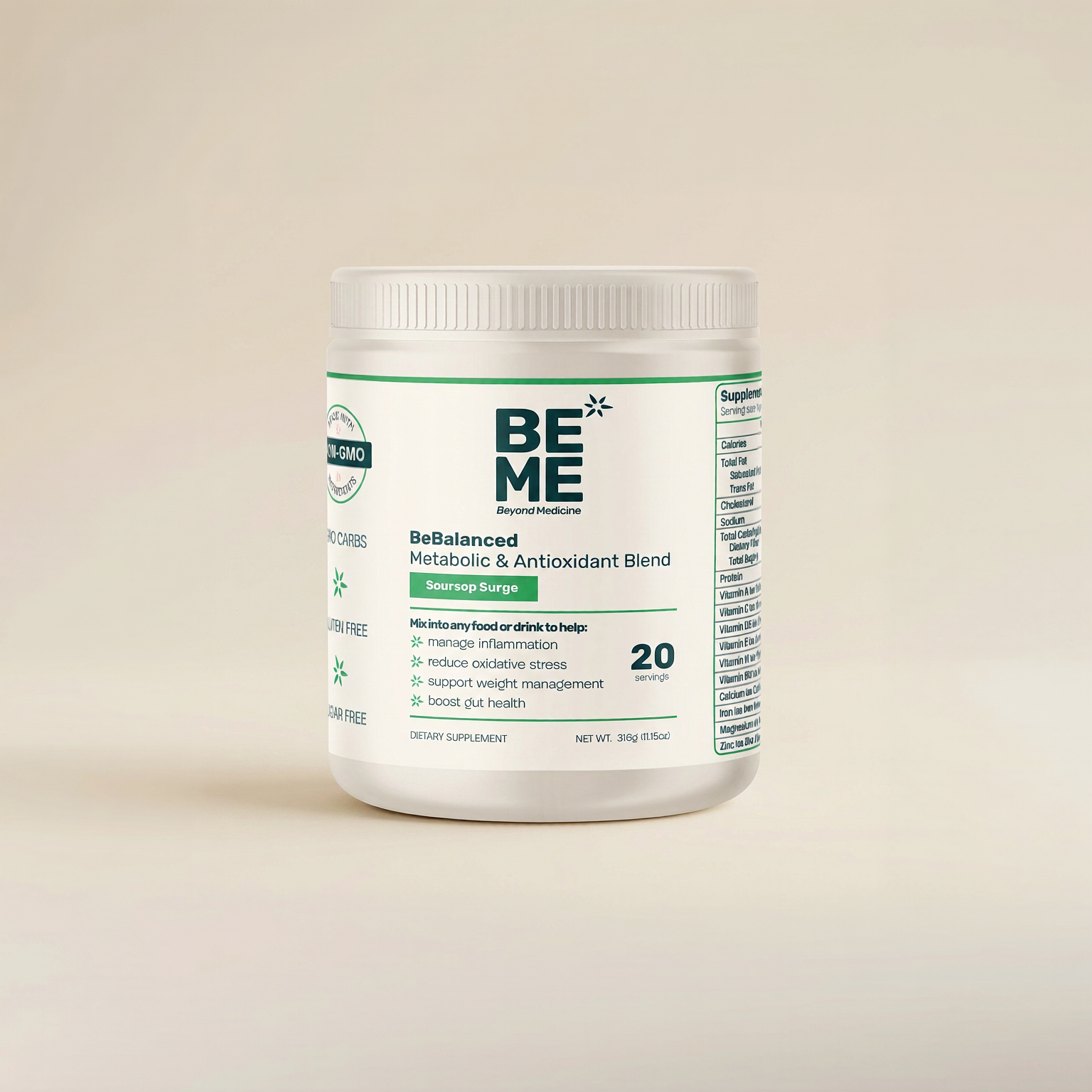 Image of BeBalanced Soursop Surge Shake Blend