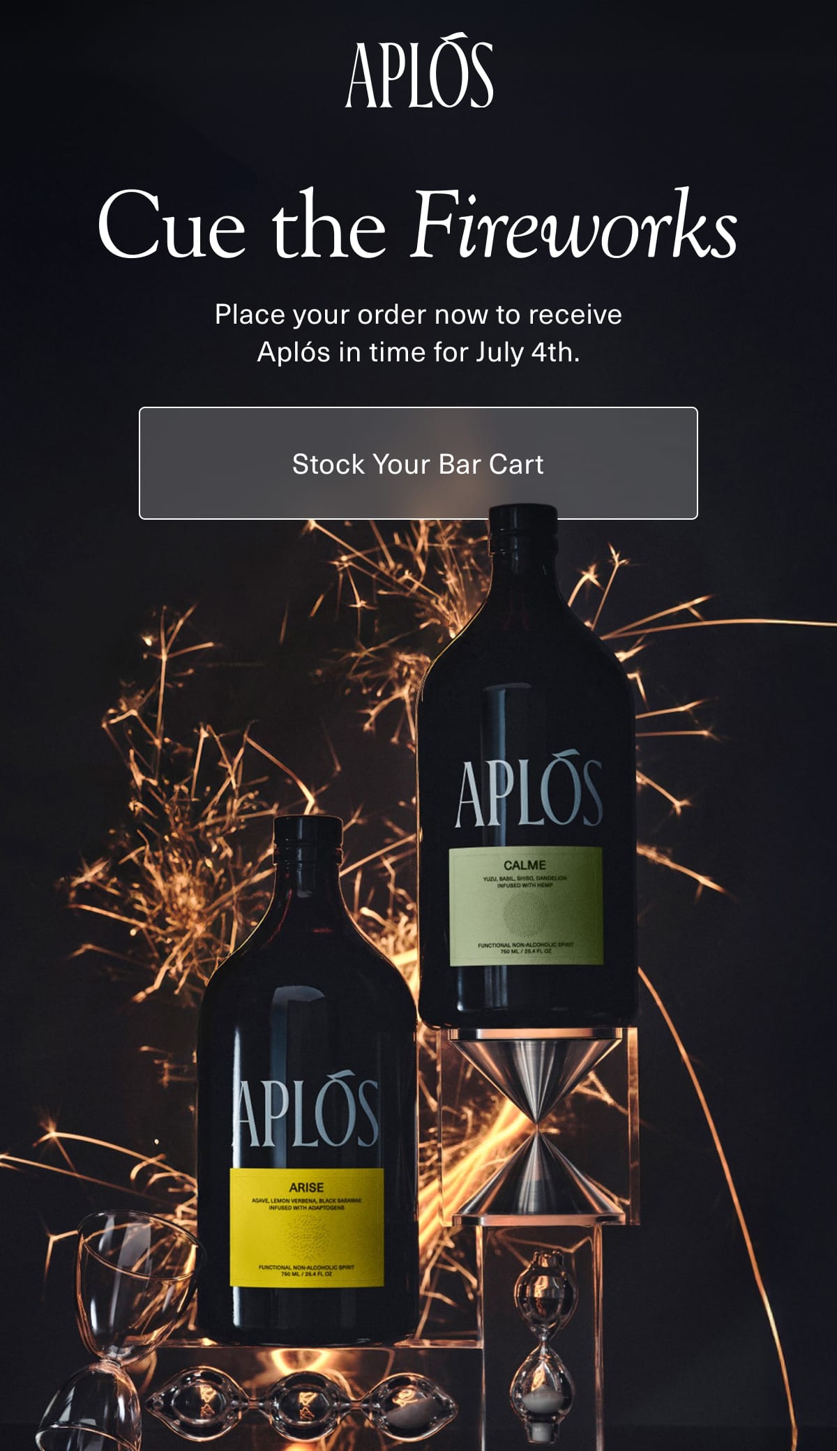 Aplós | Cue The Fireworks | Place your order now to receive Aplós in time for July 4th. | [ Stock Your Bar Cart ]