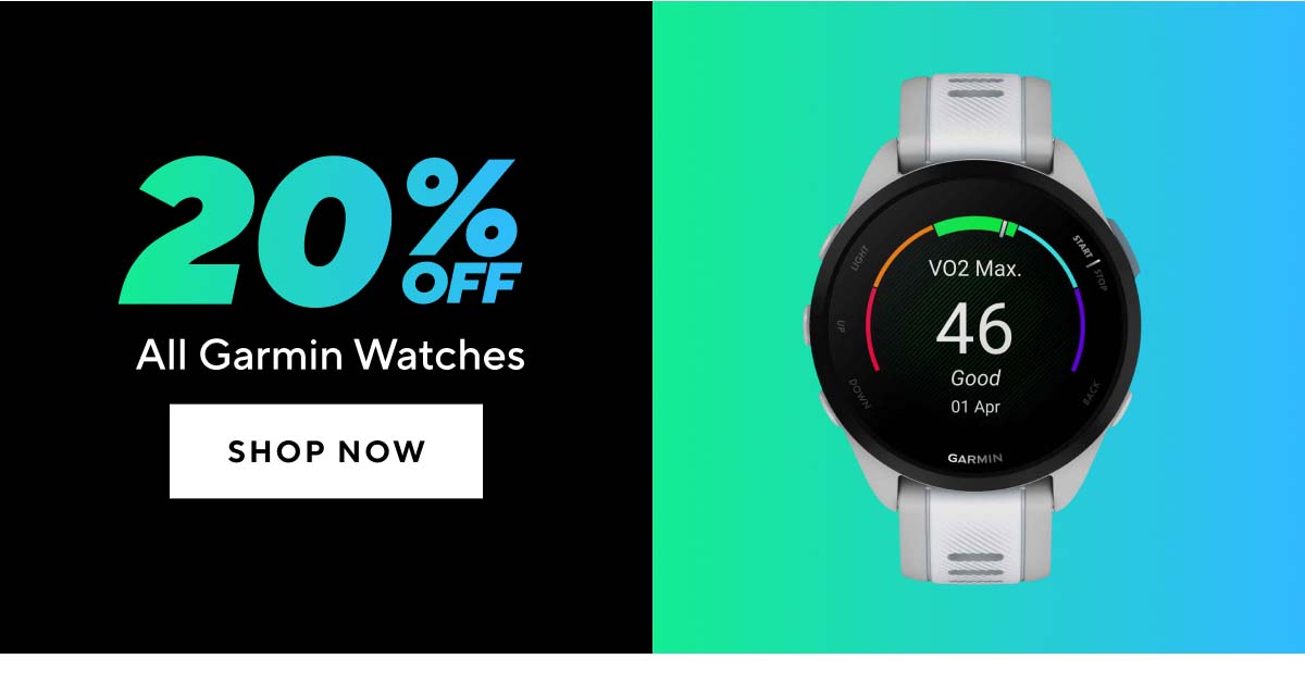 20% Off All Garmin Watches