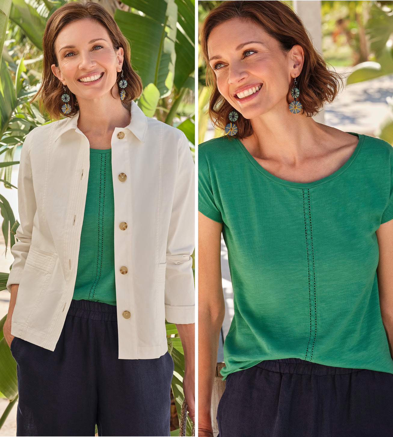 Stitch Pocket Cotton Jacket