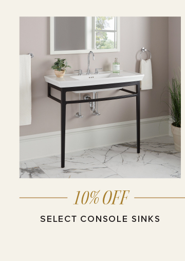 10% Off - Select Console Sinks
