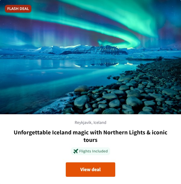 Unforgettable Iceland magic with Northern Lights & iconic tours