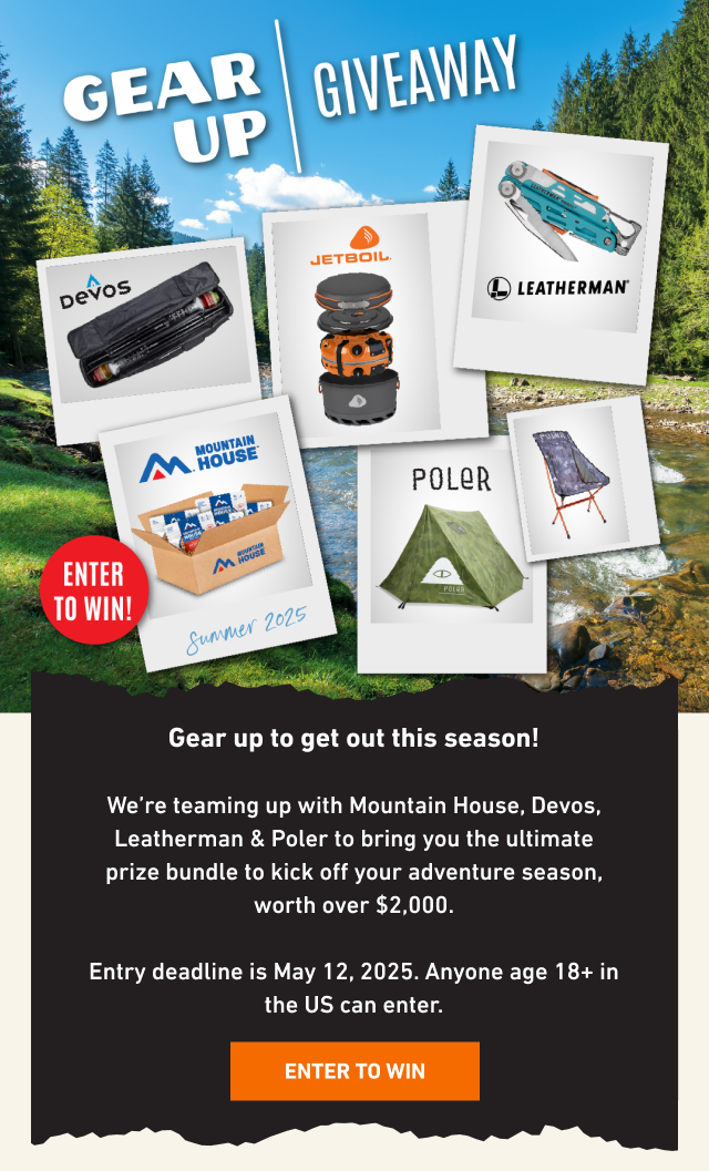 Gear up to get out this season!