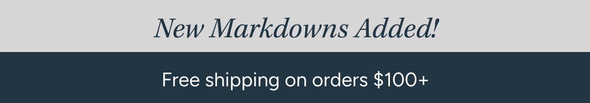 New Markdowns Added