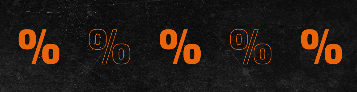 Orange discount percentages