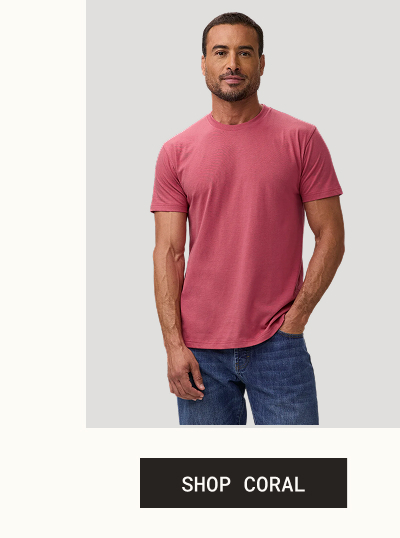 Coral crew neck