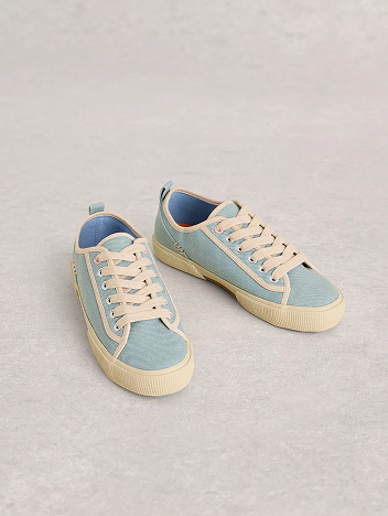 Shop Pippa Lace Up Canvas Trainer